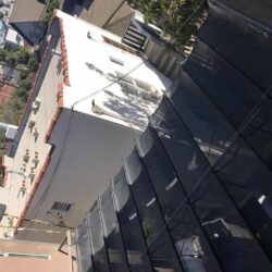 outdoor with black slide on wire retractable awning - custom awnings - custom awnings near me - custom awnings for decks - custom awnings for business - custom door awnings near me - spear awnings - aluminum awnings - dome awnings