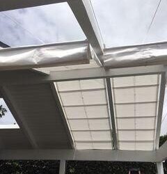 garden with aluminum awning - custom awnings - custom awnings near me - custom awnings for decks - custom awnings for business - custom door awnings near me - spear awnings - aluminum awnings - dome awnings